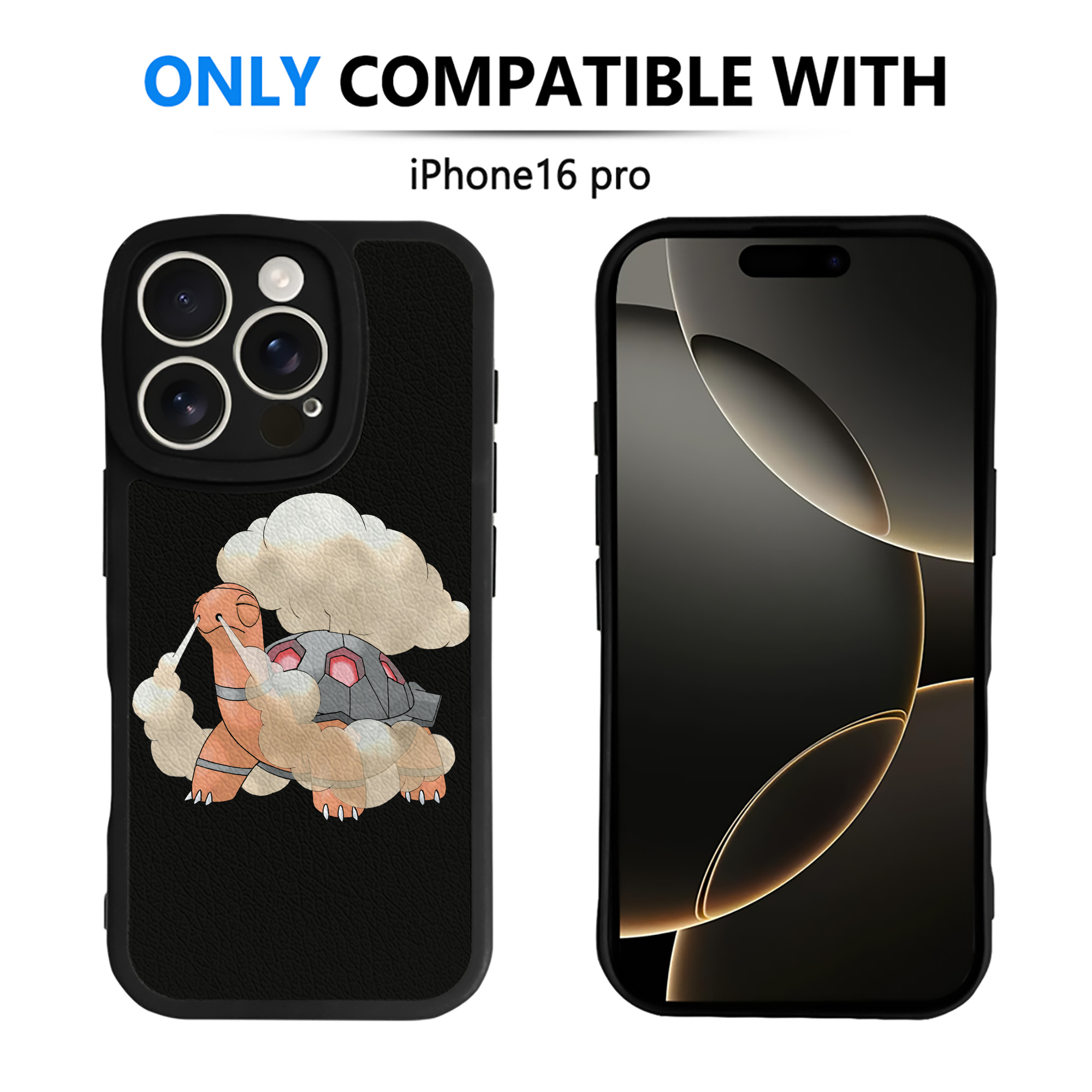 （画像用） ポケットモンスター Pokémon 【iPhone 16シリーズ対応】シリコンスマホケース（レザー調） 材質：シリコン